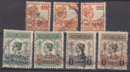 Netherlands Indies India 1921 Mi#132-138 Used - Nederlands-Indië