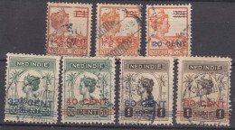 Netherlands Indies India 1921 Mi#132-138 Used - Niederländisch-Indien