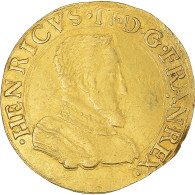 Monnaie, France, Henri II, Double Henri D'or, 1558, Rouen, 1st Type, TTB+, Or - 1547-1559 Heinrich II.