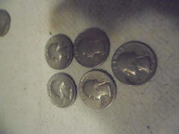 5 X Quarter Dollar "Washington Liberty" (Lot1) - Other & Unclassified