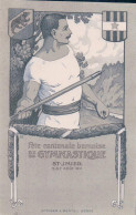 St Imier BE, Fête De Gymnastique 1911, Lanceur De Javelot, Litho (5278) - Saint-Imier 
