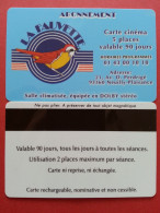 Cinécarte Carte Abonnement LA FAUVETTE Neuilly Plaisance 5 Places (BH0621 - Bioscoopkaarten