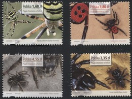 POLAND 2013, Mi 4654-57 Animals / Protected Spiders, Nature MNH ** - Neufs