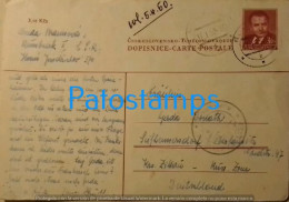 205809 CZECH REPUBLIC CANCEL YEAR 1950 POSTAL STATIONERY POSTCARD - Unclassified