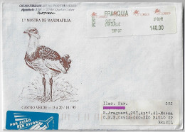 Portugal 1998 Airmail Cover From Queluz To São Paulo Brazil Meter Stamp Electronic Sorting Mark Nippon Electric Company - Cartas & Documentos