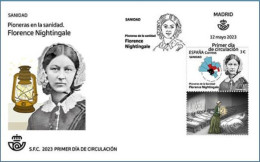 ESPAGNE SPANIEN SPAIN ESPAÑA 2023 PIONEERS OF HEALTH PIONERAS DE LA SANIDAD FLORENCE NIGHTINGALE FDC ED 5662 - FDC