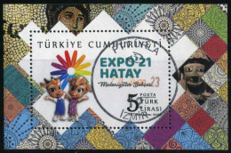 Türkiye 2022 Mi 4697 EXPO'21 Hatay, Garden Of Civilizations | Archaeology BL 218 - Used Stamps