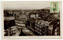 Spain 1932 RPPC Postcard Valladolid - Panoramic View; Scott 480 - 10c. King Alfonso XIII Overprinted - Valladolid