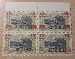 Congo Belge - 87A - Bloc De 4 - Variété - 1921 - MNH - Nuovi