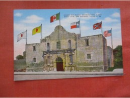 Alamo Under 6 Flags. Confederate  Flag San Antonio Texas > San Antonio Ref 6048 - San Antonio