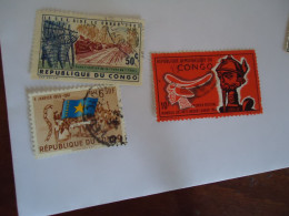 CONGO  USED  STAMPS   LOT 3 - Autres & Non Classés