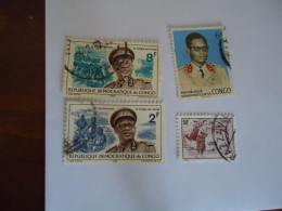 CONGO USED   STAMPS LOTS 4 ONE OVERPRINT LEGAL - Otros & Sin Clasificación