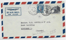 FRANCE MAZELIN N° 791+ N° 764 LETTRE AVION PARIS 2.2.1948 POUR LE CANADA  AU TARIF SPECIAL - 1945-47 Ceres Of Mazelin