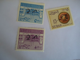 SUDAN  MNH  STAMPS 3  OVERPRINT - Soudan (1954-...)