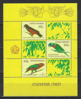 Indonesie Indonesia 1025 Sheet Blok MNH ;  Papegaai Perroquet Perruche Parrakeet Parrot Papagayo Cotorra Parkiet 1980 - Perroquets & Tropicaux