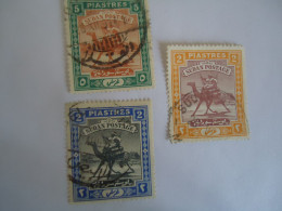 SUDAN  USED   STAMPS  CAMELS 3   WITH POSTMARK - Soudan (1954-...)