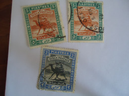 SUDAN  USED   STAMPS  CAMELS 3   WITH POSTMARK - Soudan (1954-...)
