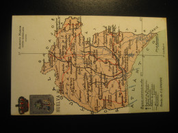 HUELVA Postcard SPAIN Map Geography Atlas Alberto Martin Editor - Huelva