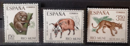 Spanien Rio Muni 1967 Wildlebende Säugetiere Mi 80/82** - Rio Muni