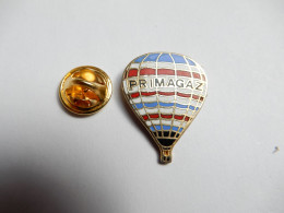 Beau Pin's En EGF , Montgolfière Primagaz , Verso Quadrillé - Montgolfier