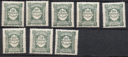 1921 Portogallo Segnatasse 8 Valori  MNH** - Unused Stamps