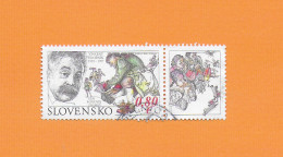 SLOVAKIA REPUBLIC 2019  Gestempelt°Used  MiNr. 892 + Zierfeld "Tag Der Briefmarke - Vincent Hloznik Graphiker" - Oblitérés