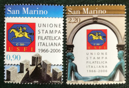 San Marino - C17/43 - 2006 - MNH - Michel 2270#2271 - Italiaanse Unie Druk En Filatelie - Ungebraucht