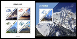 GUINEA 2022 - Volcanoes. M/S + S/S. Official Issue [GU220303] - Volcans
