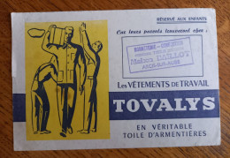 Buvard - Tovalys Les Vêtements De Travail Toile D'Armentières Tampon Maison Baillot Bonneterie Confection Arcis Sur Aube - Kleidung & Textil