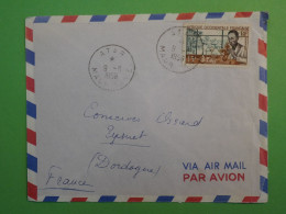 BS12 MAURITANIE AOF   BELLE LETTRE  1956  PETIT BUREAU ATAR  A   A EYMET FRANCE ++ AFF. PLAISANT+ +++ - Brieven En Documenten