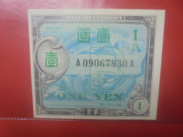 JAPON (Military Currency) 1 YEN ND (1945) Circuler (B.29) - Japan