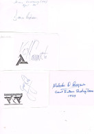 JEUX OLYMPIQUES - 4 AUTOGRAPHES DE MEDAILLES OLYMPIQUES - CONCURRENTS DE GRANDE BRETAGNE - - Autogramme