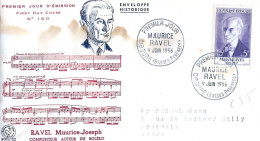 FRANCE 1956 - YT 1071 - Maurice RAVEL - 09.06.1956 - 1950-1959