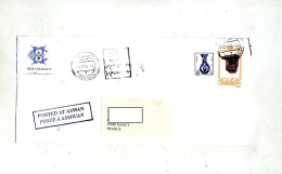 Lettre Flamme Aswan Sur Pot Patrimoine - Covers & Documents