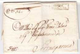 1823 Italy Letter, Cover. COMUNE DI SALTARA. STATO PONTIFICIO (L05006) - 1. ...-1850 Prefilatelia