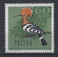 Polen Poland Pologne Polska MNH Hop Hoopoe Huppe NOW MANY BIRD STAMPS FOR SALE - Cuculi, Turaco