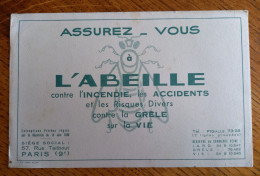 Buvard - Assurance L'Abeille 57, Rue Taitbout, à Paris 2 ème - Banco & Caja De Ahorros