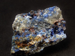 Linarite With Anglesite, Galena ( 3 X 2 X 2 Cm) - Alte Malscheid Mine -  Herdorf - Altenkirchen - Germany - Minéraux