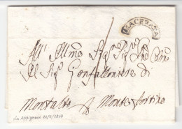 1817 Italy Letter, Cover. MACERATA (L05009) - 1. ...-1850 Prefilatelia