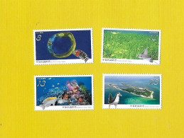TAIWAN 2019   MNH (**)  Mi.-Nr. 4297-4300   # NATURSCHUTZ #  Dongsha Atoll Marine Life Fish Coral Bird - Neufs