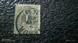 BELÇİKA-1860-1880         1C                USED - 1866-1867 Blasón