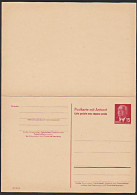 DDR 15/15 Pf Ganzsache P65a **Doppelkarte Für Ausland Mit Präsident Wilhelm Pieck (24,-) - Cartoline - Nuovi
