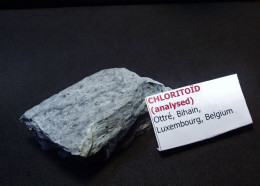 Chloritoïd ( Earlier Ottrelite ) ( 7 X 4 X 2.5 Cm ) - Ottré - Bihain - Luxembourg - Belgium - Minéraux