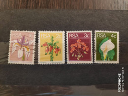 1973 South Africa	Flowers (F4) - Used Stamps