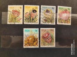 1977 South Africa Flowers (F4) - Used Stamps