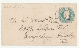 India KEVII Postal Stationery Letter Cover Posted 1903 B230510 - 1902-11 King Edward VII