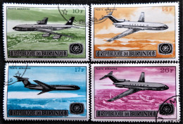 Burundi 1967 Airmail - Opening Of Bujumbura Airport   Stampworld N° 378 à 381 - Luftpost