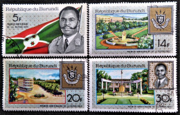 Burundi 1967 The 1st Anniversary Of Republic  Stampworld N° 382 à 385 Série Complète - Usati