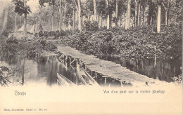 CONGO - Vue D'un Pont Sur La Rivière Bombay - Carte Postale Ancienne - Andere & Zonder Classificatie