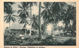 CONGO - Missions De Scheut : Macassar - Habitations De Chrétiens - Carte Postale Ancienne - Andere & Zonder Classificatie